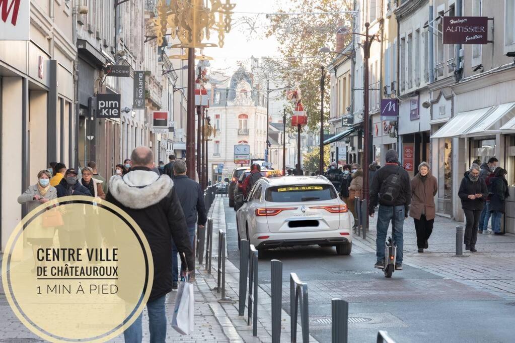 Le Petit Martial - Coeur De Ville,Refait A Neuf,Tout Equipe, Parking Chateauroux Luaran gambar